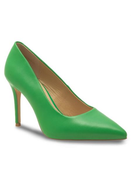 Полуотворени обувки с ток Sergio Bardi зелено