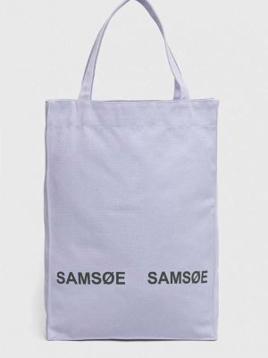 Τσάντα Samsoe Samsoe μωβ