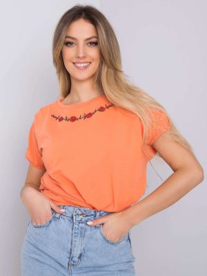 Bluzka Fashionhunters - Pomarańczowy