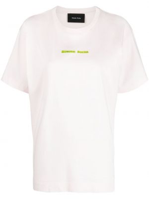 T-shirt con stampa Simone Rocha rosa