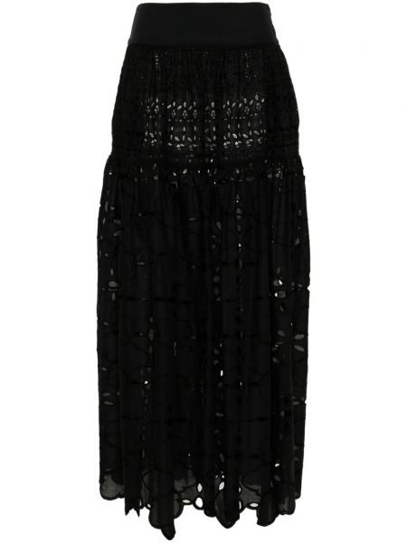 Bavlněné sukně Ermanno Scervino černé