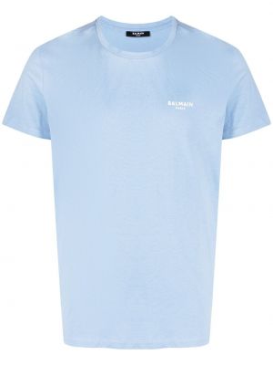 Тениска с принт Balmain синьо