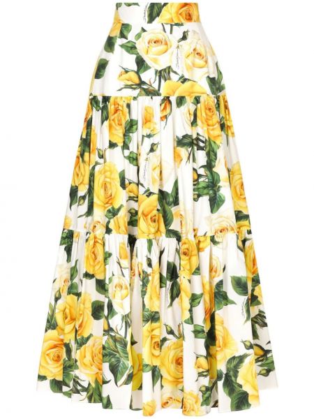 Pamučna maksi suknja s printom Dolce & Gabbana