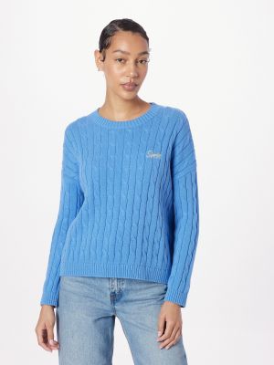 Пуловер Superdry синьо
