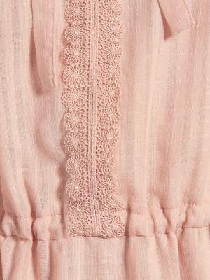 Sukienka bawełniana See By Chloe różowa