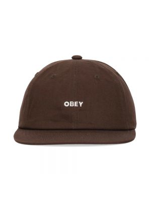 Brązowa czapka z daszkiem Obey