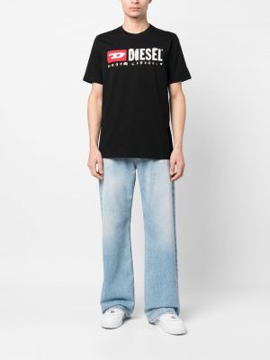 Bavlněné tričko s potiskem Diesel
