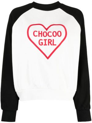 Sweatshirt mit stickerei aus baumwoll Chocoolate