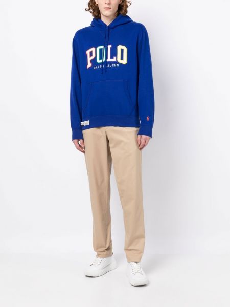 Džemperis su gobtuvu Polo Ralph Lauren mėlyna