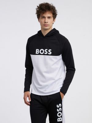 Bluza z kapturem Boss czarna