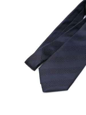 Žakarda zīda kaklasaite Canali zils