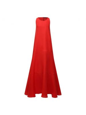 Льняное платье Kiton, красное