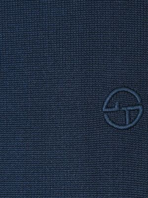 Шелковый шарф Giorgio Armani синий