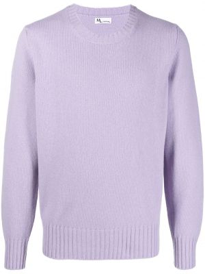 Плетен пуловер Doppiaa виолетово