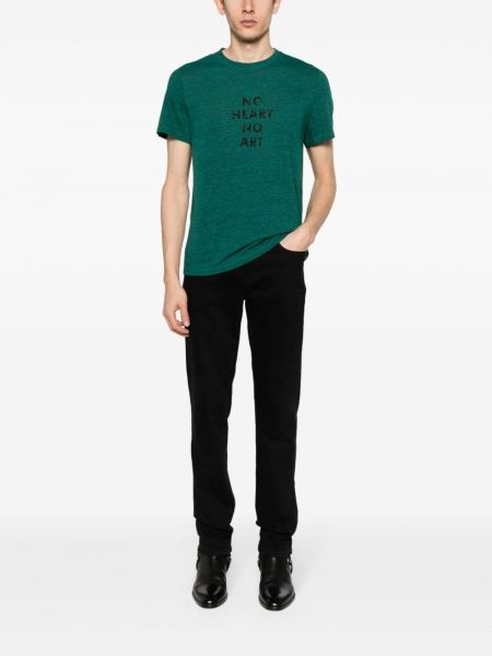 Raštuotas marškinėliai Zadig&voltaire žalia