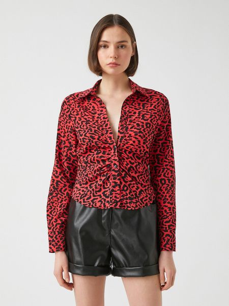Блуза з довгим рукавом Koton червона