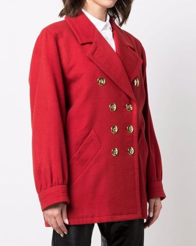 Płaszcz Yves Saint Laurent Pre-owned czerwony