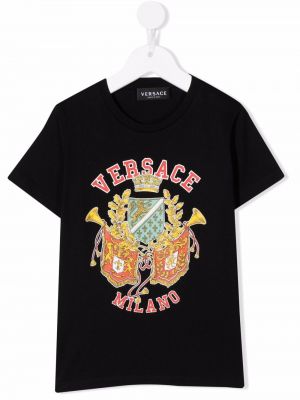 T-shirt for piger Versace Kids sort