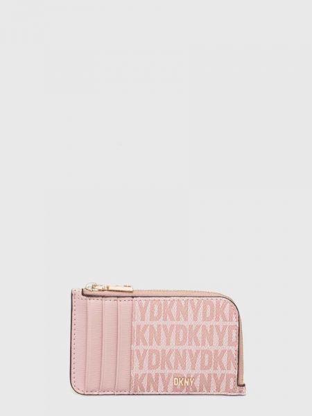 Różowy portfel Dkny