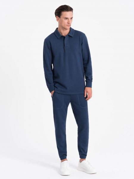 Nohavice Ombre Clothing modrá