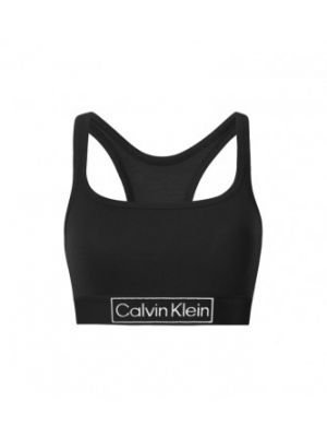 Soutien-gorge sans armatures en coton Calvin Klein noir
