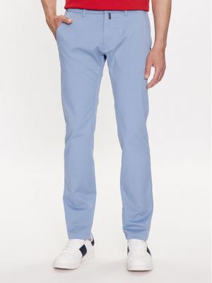 Pantaloni chino slim fit Pierre Cardin albastru