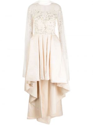 Μάξι φόρεμα με ψηλή μέση Saiid Kobeisy λευκό