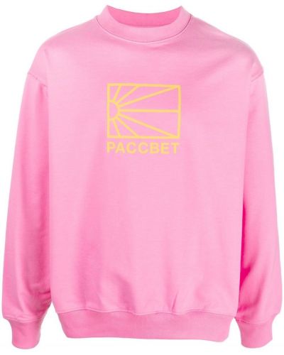 Trykt bomull sweatshirt Paccbet rosa