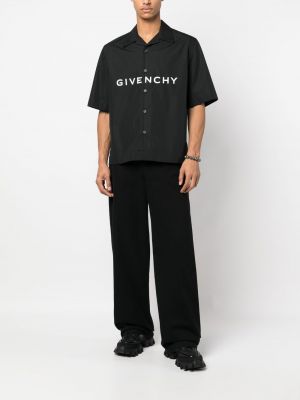 Raštuota marškiniai Givenchy juoda