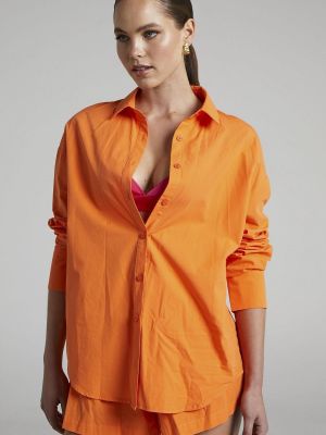 Oversized košeľa Madmext oranžová