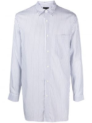 Camisa a rayas con estampado Emporio Armani blanco