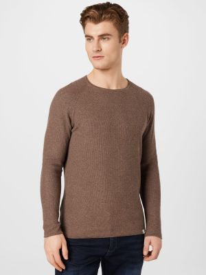 Пуловер Nowadays кафяво