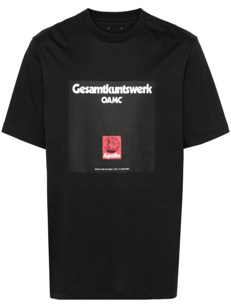 T-shirt aus baumwoll Oamc schwarz