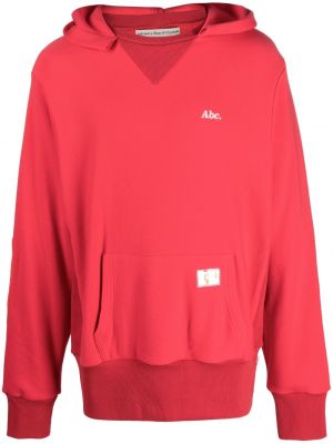 Kokvilnas kapučdžemperis ar izšuvumiem ar kristāliem Advisory Board Crystals sarkans