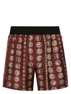 Hedvábné boxerky s potiskem Dolce & Gabbana