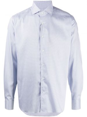 Camisa con estampado Corneliani azul