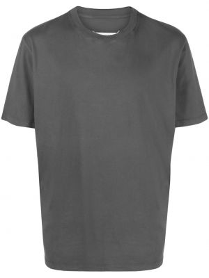 Einfarbige t-shirt aus baumwoll Maison Margiela grau
