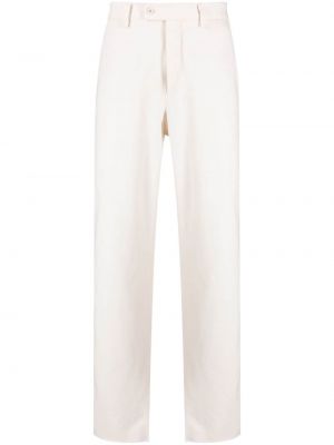 Spodnie bawełniane Caruso białe