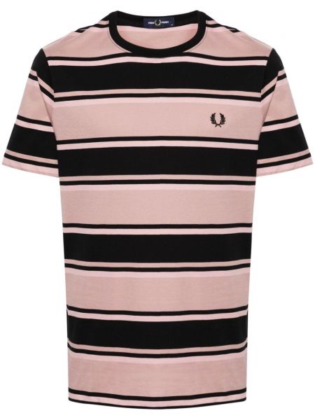 T-shirt en coton à rayures Fred Perry