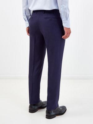Прямые брюки Canali синие