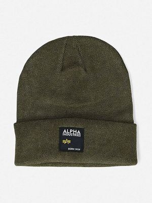 Зеленая шапка Alpha Industries