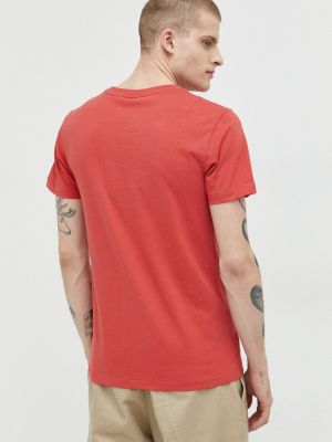 Бавовняна футболка з принтом Solid червона