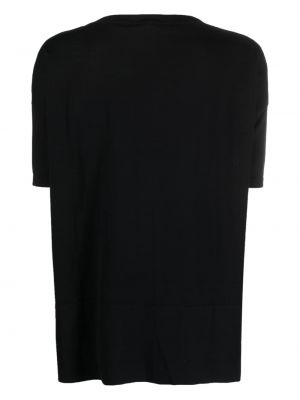 T-shirt en cachemire en coton avec manches courtes Wild Cashmere noir
