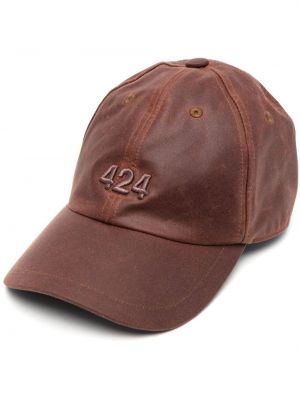 Kepurė su snapeliu 424 ruda
