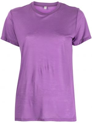 T-shirt con scollo tondo Baserange viola