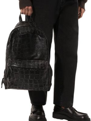 Кожаный рюкзак Giorgio Brato черный