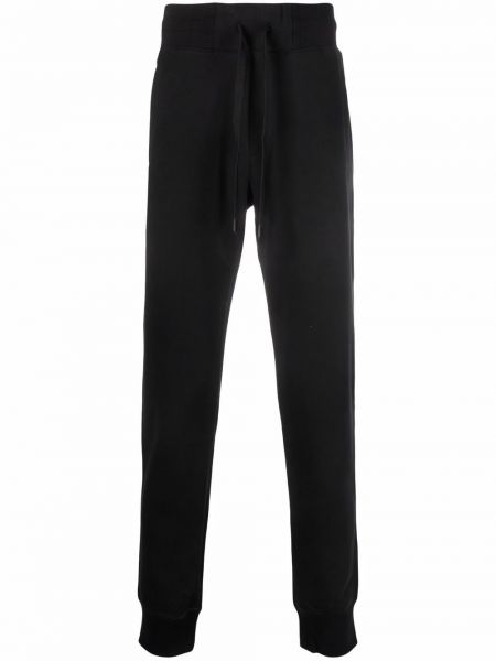 Памучни спортни панталони с принт Versace Jeans Couture черно