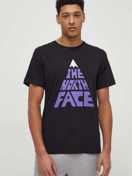 Koszulka z nadrukiem The North Face czarna