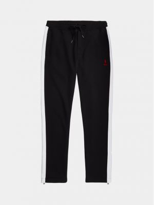 Priliehavé teplákové nohavice Polo Ralph Lauren čierna