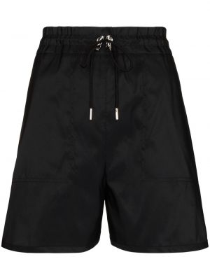 Pantalones cortos con cordones Alexander Mcqueen negro